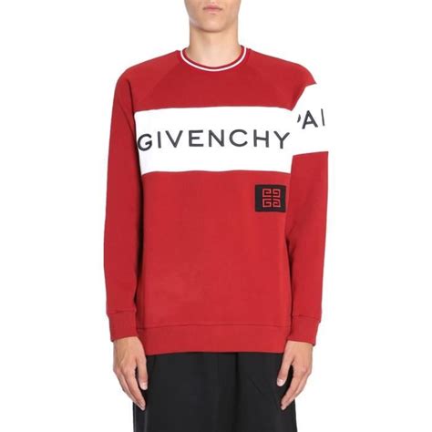 pull givenchy homme rouge|givenchy crest sweatshirt.